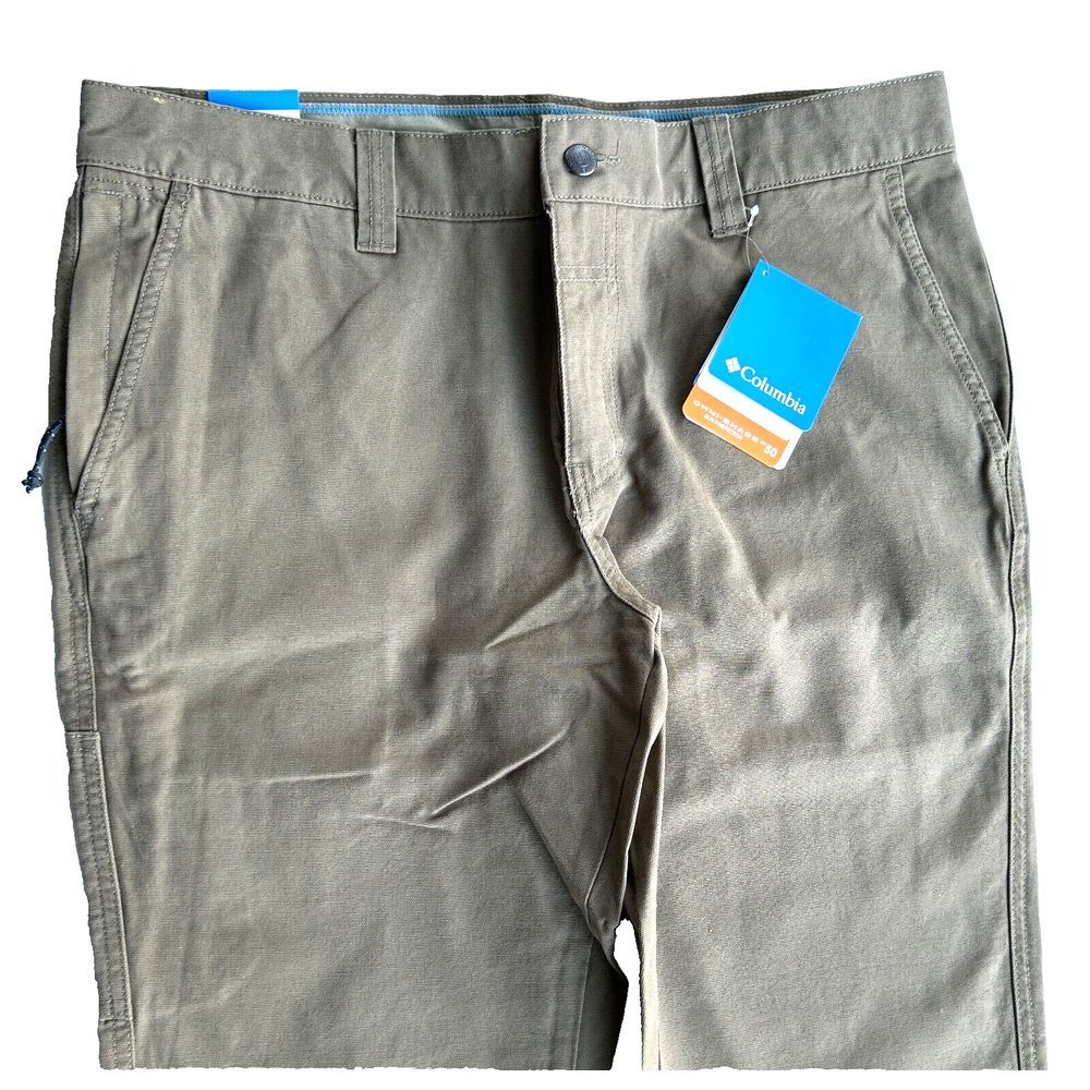 Columbia Men's ROC II Pants Men's 34 X 32 Khaki 100% Cotton Lined Straight Leg - Picture 9 of 16